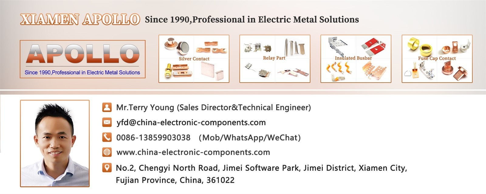 Mr. Terry from Xiamen Apollo Mr. Terry from Xiamen Apollo