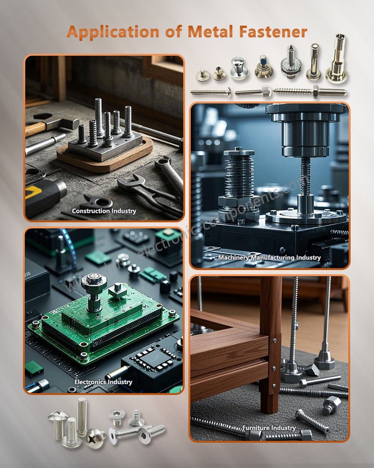 Application of Flat head electrical screw Application of Flat head electrical screw